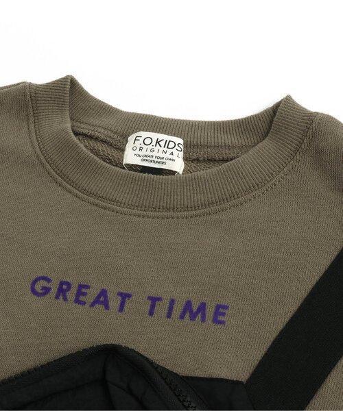 F.O.KIDS(エフオーキッズ)の「ボディバッグドッキングトレーナー(スウェット・キッズ・アイボリー/グレー/ベージュ・120/110/130/140/95/90/100/80)」の13枚目の写真