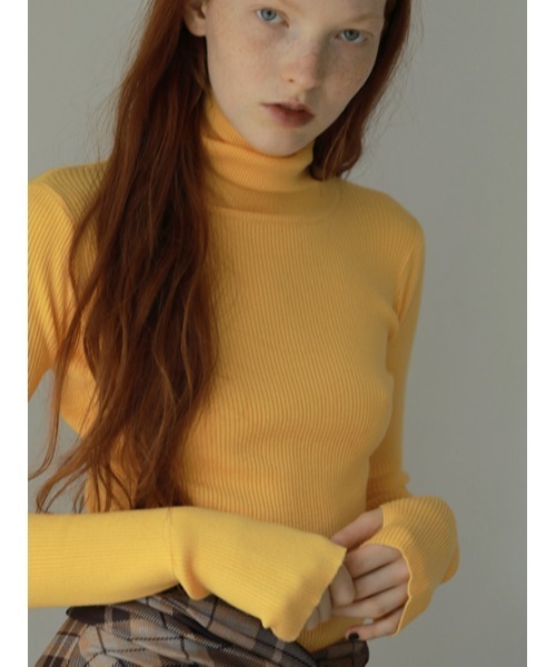 AMAIL(アマイル)の「Fashionable basic knit(ニット/セーター・レディース・グレー/イエロー/アイボリー/ブラック/ピンク・FREE)」の8枚目の写真