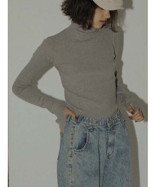 AMAIL(アマイル)の「Fashionable basic knit(ニット/セーター・レディース・グレー/イエロー/アイボリー/ブラック/ピンク・FREE)」の12枚目の写真