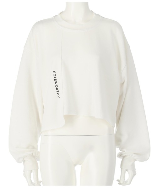 ANAP(アナップ)の「切り替えデザイン裏毛スウェットトレーナークルーネック長袖(スウェット・レディース・カーキ/ブラック/オフホワイト・FREE)」の22枚目の写真