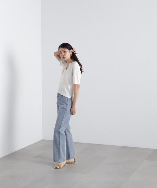 N.(N. Natural Beauty Basic)(エヌエヌナチュラルビューティーベーシック)の「ナチュラルフレアデニム(その他パンツ・レディース・ブラック/ブルー系その他2/ブルー・MEDIUM/SMALL)」の13枚目の写真