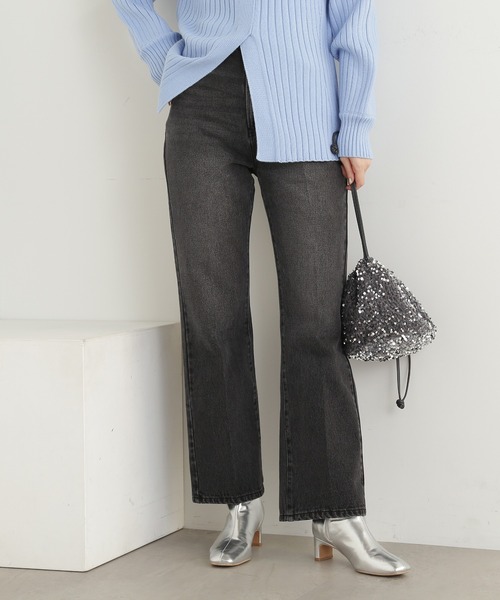 N.(N. Natural Beauty Basic)(エヌエヌナチュラルビューティーベーシック)の「ナチュラルフレアデニム(その他パンツ・レディース・ブラック/ブルー系その他2/ブルー・MEDIUM/SMALL)」の2枚目の写真