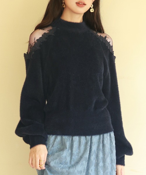 【新品未使用】gasa* grue＊午後のひと時 パフプルニット 新品未使用】gasa* grue＊午後のひと時 パフプルニット（日記を