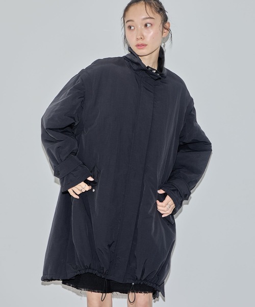 ELLEgirl（エルガール）の「マルチウェイリバーシブル中綿コート【ELLEgirl/エル ガール】（ダウンジャケット/コート・レディース・ブラック/アイボリー/オフホワイト/ブラック系その他・FREE）」の7枚目の写真