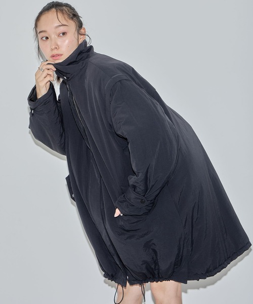 ELLEgirl（エルガール）の「マルチウェイリバーシブル中綿コート【ELLEgirl/エル ガール】（ダウンジャケット/コート・レディース・ブラック/アイボリー/オフホワイト/ブラック系その他・FREE）」の8枚目の写真