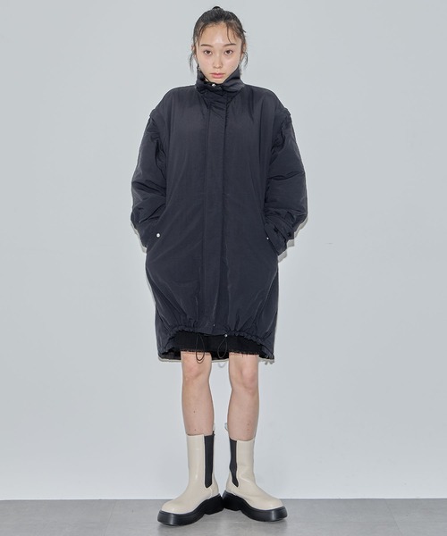 ELLEgirl（エルガール）の「マルチウェイリバーシブル中綿コート【ELLEgirl/エル ガール】（ダウンジャケット/コート・レディース・ブラック/アイボリー/オフホワイト/ブラック系その他・FREE）」の13枚目の写真