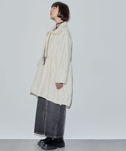 ELLEgirl（エルガール）の「マルチウェイリバーシブル中綿コート【ELLEgirl/エル ガール】（ダウンジャケット/コート・レディース・ブラック/アイボリー/オフホワイト/ブラック系その他・FREE）」の22枚目の写真