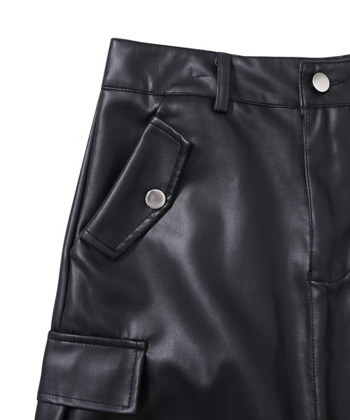 Figments（フィグメンツ）の「合皮ライダーススカート（スカート・レディース・ブラック/グレー・FREE）」の13枚目の写真