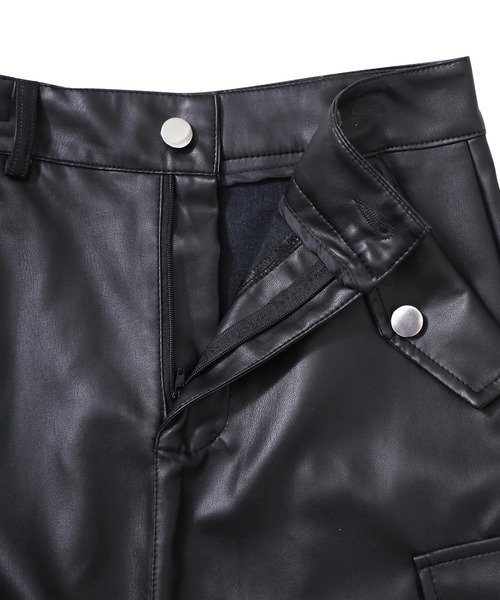 Figments（フィグメンツ）の「合皮ライダーススカート（スカート・レディース・ブラック/グレー・FREE）」の14枚目の写真