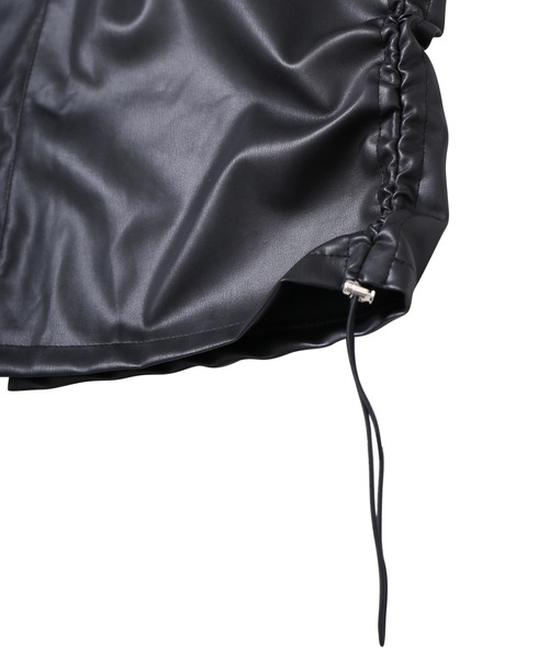 Figments（フィグメンツ）の「合皮ライダーススカート（スカート・レディース・ブラック/グレー・FREE）」の15枚目の写真