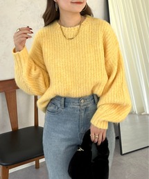 アルパカタッチふわふわニット