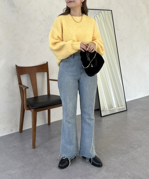 prose verse（プロズヴェール）の「アルパカタッチふわふわニット（ニット/セーター・レディース・グレー/イエロー/ピンク/チャコール・MEDIUM）」の16枚目の写真