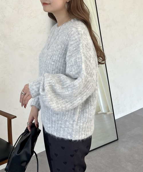 prose verse（プロズヴェール）の「アルパカタッチふわふわニット（ニット/セーター・レディース・グレー/イエロー/ピンク/チャコール・MEDIUM）」の22枚目の写真