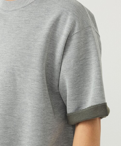 BEAMS（ビームス）の「BEAMS / カノコ天竺 クルーネック（スウェット・メンズ・ベージュ/グレー系その他/ネイビー・L/M/S/XL）」の12枚目の写真