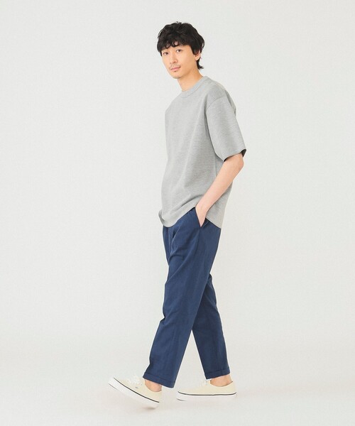 BEAMS（ビームス）の「BEAMS / カノコ天竺 クルーネック（スウェット・メンズ・ベージュ/グレー系その他/ネイビー・L/M/S/XL）」の13枚目の写真