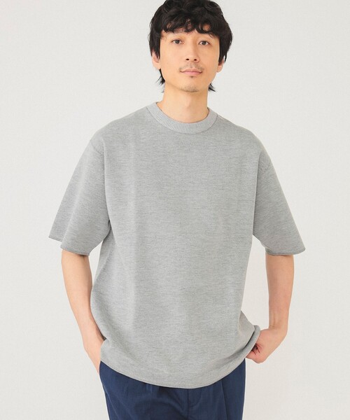 BEAMS（ビームス）の「BEAMS / カノコ天竺 クルーネック（スウェット・メンズ・ベージュ/グレー系その他/ネイビー・L/M/S/XL）」の15枚目の写真