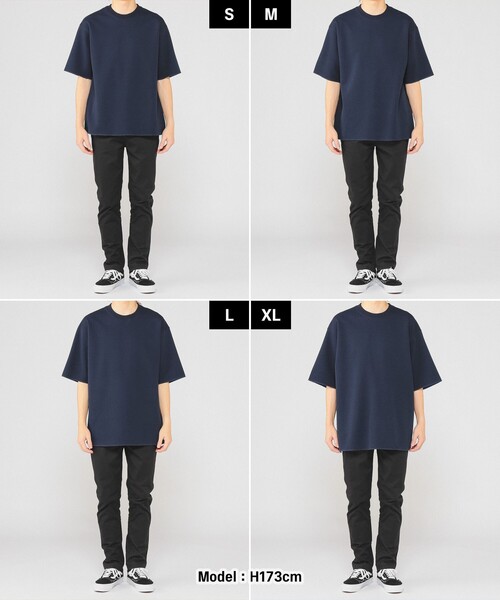 BEAMS（ビームス）の「BEAMS / カノコ天竺 クルーネック（スウェット・メンズ・ベージュ/グレー系その他/ネイビー・L/M/S/XL）」の16枚目の写真