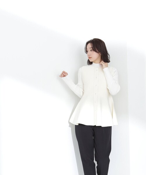 rosymonster ペプラムアンサンブルニット NATURAL BEAUTY BASIC（ナチュラルビューティーベーシック）の