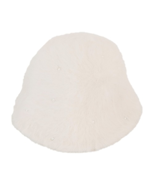 AMBIENT（アンビエント）の「パールシャギーバケットハット（ハット・レディース・ホワイト/ブラック・FREE）」の8枚目の写真