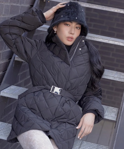 AMBIENT（アンビエント）の「パールシャギーバケットハット（ハット・レディース・ホワイト/ブラック・FREE）」の4枚目の写真