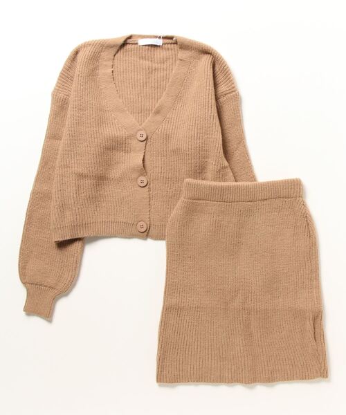 Miniministore(ミニミニストア)の「ニットセットアップ レディース 秋冬韓国(アンサンブル・レディース・グレー/ブラック/ベージュ・フリー)」の20枚目の写真