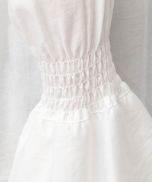 A part by（アパートバイ）の「スリーブフリルブラウス（シャツ/ブラウス・レディース・オフホワイト/ブラック・FREE）」の17枚目の写真