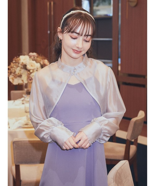 earth music&ecology（アースミュージックアンドエコロジー）の「SET2点ボレロ+キャミワンピース（ドレス・レディース・ブラック/サックスブルー/ピンク/ミント・FREE）」の9枚目の写真