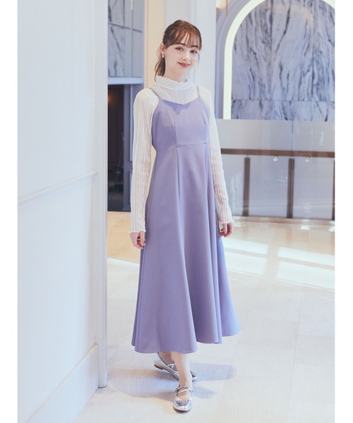 earth music&ecology（アースミュージックアンドエコロジー）の「SET2点ボレロ+キャミワンピース（ドレス・レディース・ブラック/サックスブルー/ピンク/ミント・FREE）」の11枚目の写真