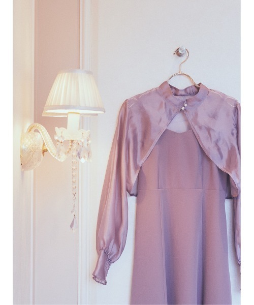 earth music&ecology（アースミュージックアンドエコロジー）の「SET2点ボレロ+キャミワンピース（ドレス・レディース・ブラック/サックスブルー/ピンク/ミント・FREE）」の18枚目の写真