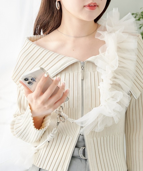 セール】【2024SS】チュール2WAYスマホストラップ（スマホグッズ