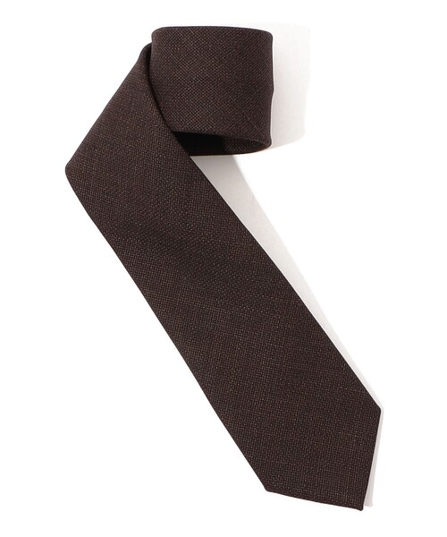 STEFANO BIGI（ステファノビジ）の「STEFANO BIGI ウール ソリッドネクタイ（ネクタイ・メンズ・イエロー/カーキ/ネイビー/ダークブラウン/ブルー・FREE）」の2枚目の写真