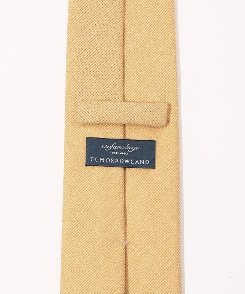 STEFANO BIGI（ステファノビジ）の「STEFANO BIGI ウール ソリッドネクタイ（ネクタイ・メンズ・イエロー/カーキ/ネイビー/ダークブラウン/ブルー・FREE）」の7枚目の写真