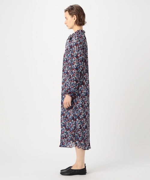 GANNI（ガニー）の「GANNI ジョーゼットミディドレス（ワンピース・レディース・ブルー系その他・34）」の3枚目の写真