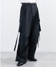 JUNRED | ドレープパラシュートカーゴパンツ(その他パンツ)
