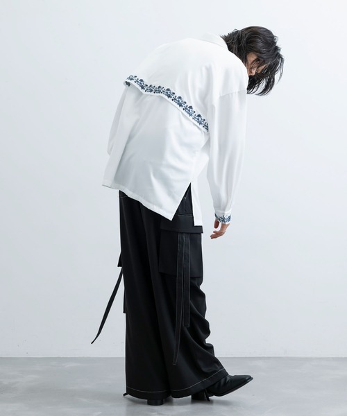 JUNRED（ジュンレッド）の「【 セットアップ対応 】ドレープパラシュートカーゴパンツ（その他パンツ・メンズ・ブラック/ブラック系その他/チャコールグレー・L/M/S）」の11枚目の写真