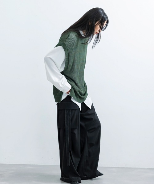 JUNRED（ジュンレッド）の「【 セットアップ対応 】ドレープパラシュートカーゴパンツ（その他パンツ・メンズ・ブラック/ブラック系その他/チャコールグレー・L/M/S）」の20枚目の写真