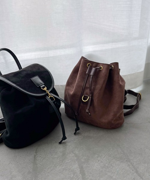 CANAL JEAN（キャナルジーン）の「El mar　フェイクスウェードミニリュック（バックパック/リュック・レディース・ブラック/ブラウン・ONE SIZE）」の13枚目の写真