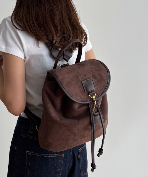 CANAL JEAN（キャナルジーン）の「El mar　フェイクスウェードミニリュック（バックパック/リュック・レディース・ブラック/ブラウン・ONE SIZE）」の9枚目の写真