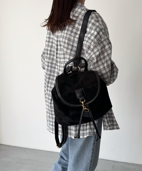 CANAL JEAN（キャナルジーン）の「El mar　フェイクスウェードミニリュック（バックパック/リュック・レディース・ブラック/ブラウン・ONE SIZE）」の15枚目の写真