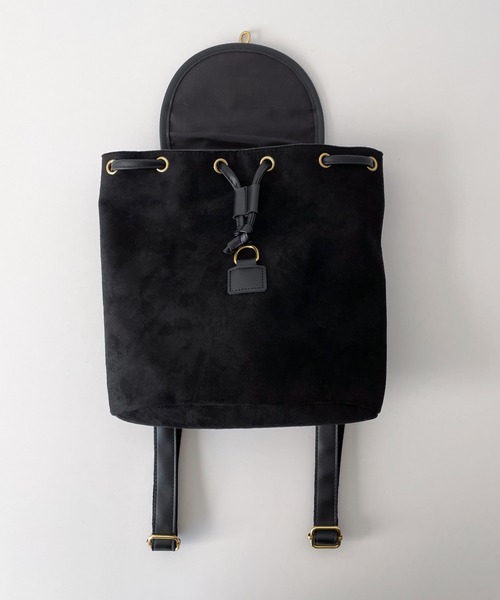 CANAL JEAN（キャナルジーン）の「El mar　フェイクスウェードミニリュック（バックパック/リュック・レディース・ブラック/ブラウン・ONE SIZE）」の12枚目の写真