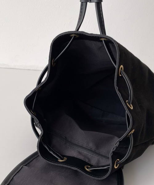 CANAL JEAN（キャナルジーン）の「El mar　フェイクスウェードミニリュック（バックパック/リュック・レディース・ブラック/ブラウン・ONE SIZE）」の8枚目の写真