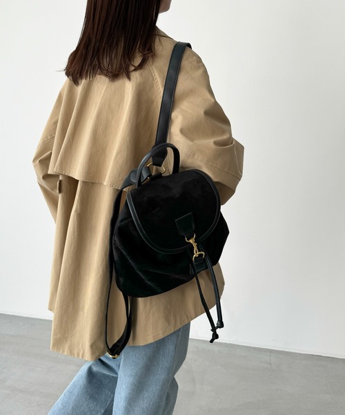 CANAL JEAN（キャナルジーン）の「El mar　フェイクスウェードミニリュック（バックパック/リュック・レディース・ブラック/ブラウン・ONE SIZE）」の17枚目の写真