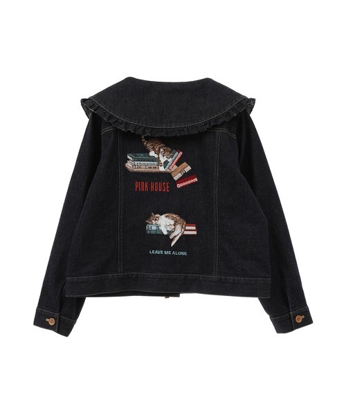 【新品】ピンクハウス 襟付きブルゾン· ジャケット(ブラック) 楽天市場】ジャケット ピンクハウスの通販