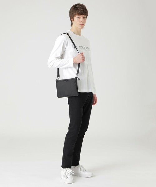 BLACKLABEL CRESTBRIDGE サコッシュ ショルダーバッグ エンボスチェックスクウェアサコッシュ（バッグ）｜BLACK LABEL