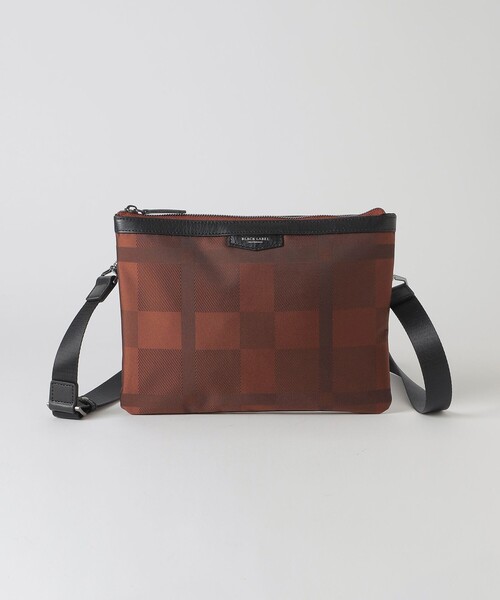 美品！ ブラックレーベルクレストブリッジ チェック柄 サコッシュ ショルダー エンボスチェックスクウェアサコッシュ（バッグ）｜BLACK LABEL