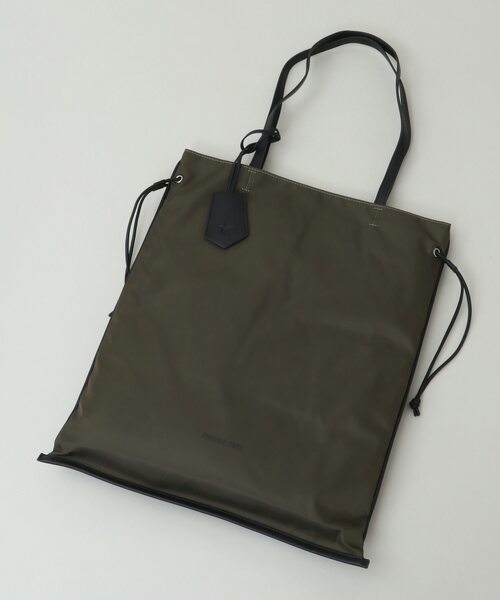 CONVERSE TOKYO（コンバーストウキョウ）の「BIG NYLON GATHER TOTE BAG（トートバッグ・レディース・ブラック/カーキ・FREE）」の18枚目の写真