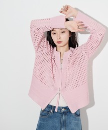 Shelly island | ラメメッシュダブルジップカーデ(カーディガン/ボレロ)