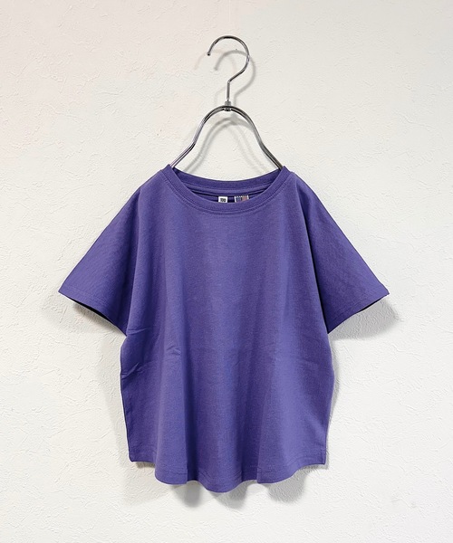 Life Support Products（ライフサポートプロダクツ）の「【COTTON from U.S.A】ドルマンTシャツ（80～150cm）（Tシャツ/カットソー・キッズ・ライトグレー/チャコール/パープル/イエロー/オレンジ/ローズ/オフホワイト/ライトグリーン・110/100/95/90/80/120/150/140/130）」の5枚目の写真