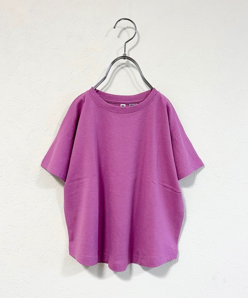 Life Support Products（ライフサポートプロダクツ）の「【COTTON from U.S.A】ドルマンTシャツ（80～150cm）（Tシャツ/カットソー・キッズ・ライトグレー/チャコール/パープル/イエロー/オレンジ/ローズ/オフホワイト/ライトグリーン・110/100/95/90/80/120/150/140/130）」の7枚目の写真