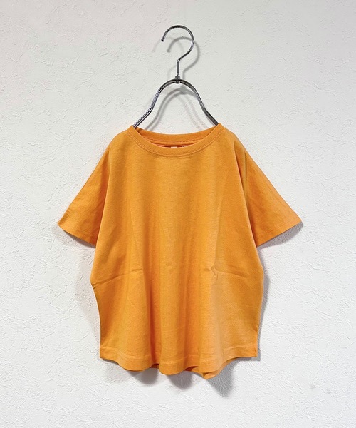 Life Support Products（ライフサポートプロダクツ）の「【COTTON from U.S.A】ドルマンTシャツ（80～150cm）（Tシャツ/カットソー・キッズ・ライトグレー/チャコール/パープル/イエロー/オレンジ/ローズ/オフホワイト/ライトグリーン・110/100/95/90/80/120/150/140/130）」の8枚目の写真